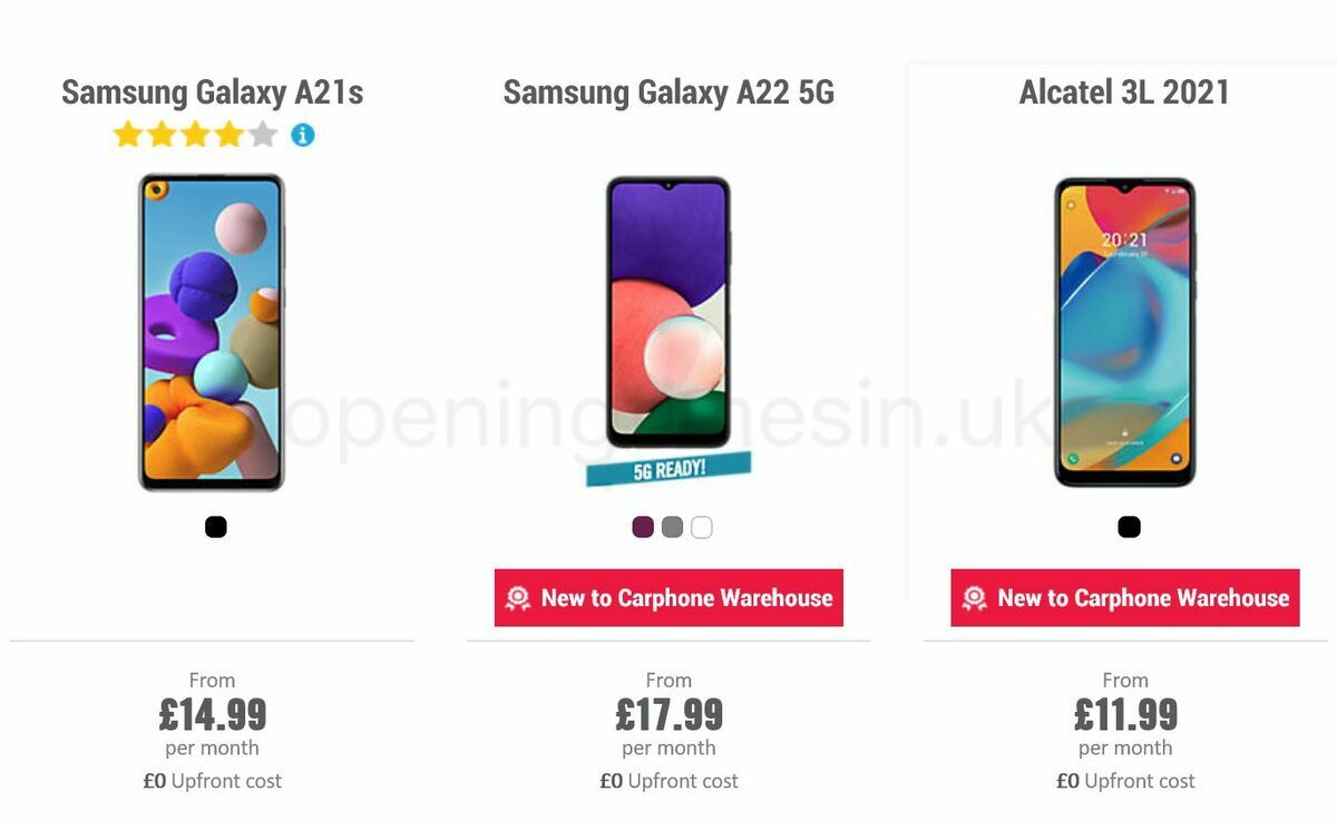 Carphone Warehouse Offers from 21 July