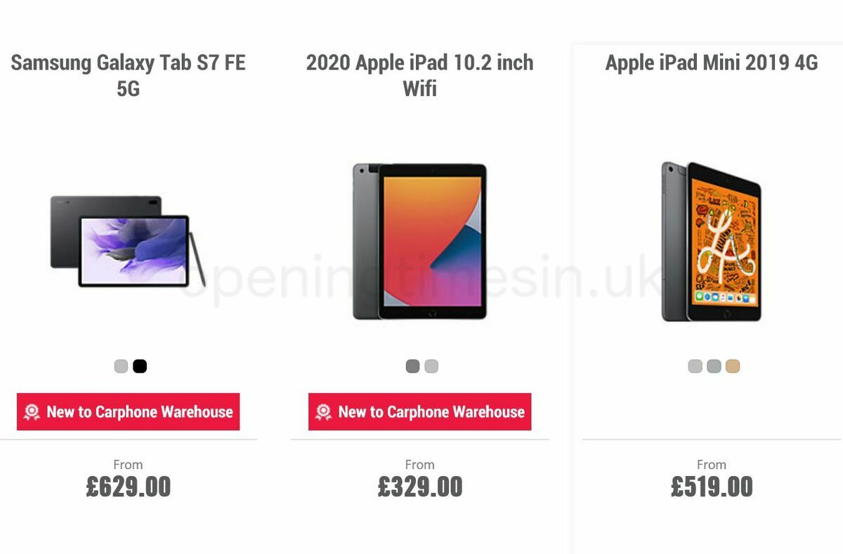 Carphone Warehouse Offers from 21 July