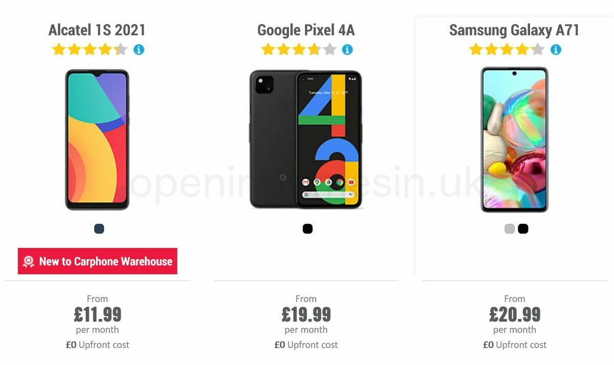 Carphone Warehouse Offers from 21 July