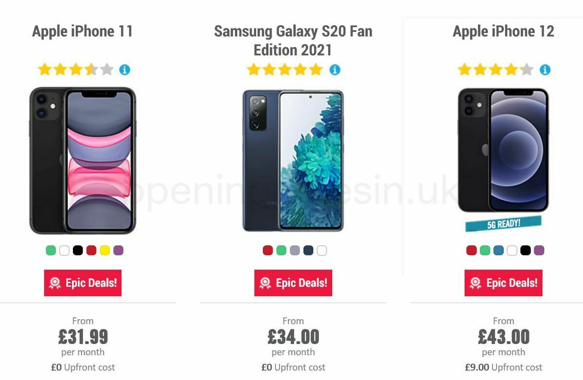 Carphone Warehouse Offers from 28 August