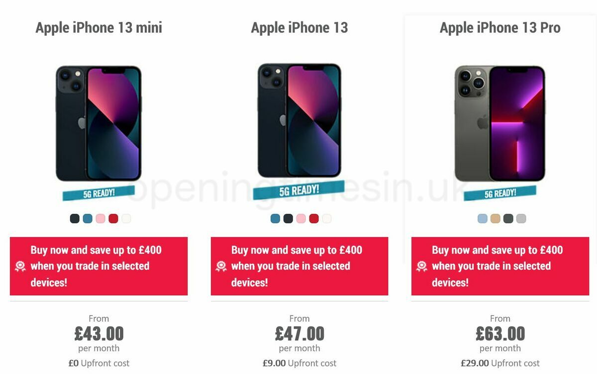Carphone Warehouse Offers from 6 October