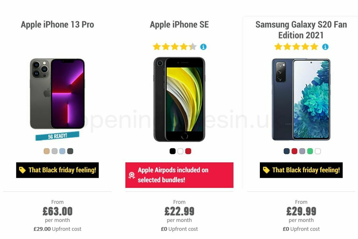 Carphone Warehouse Offers from 11 November