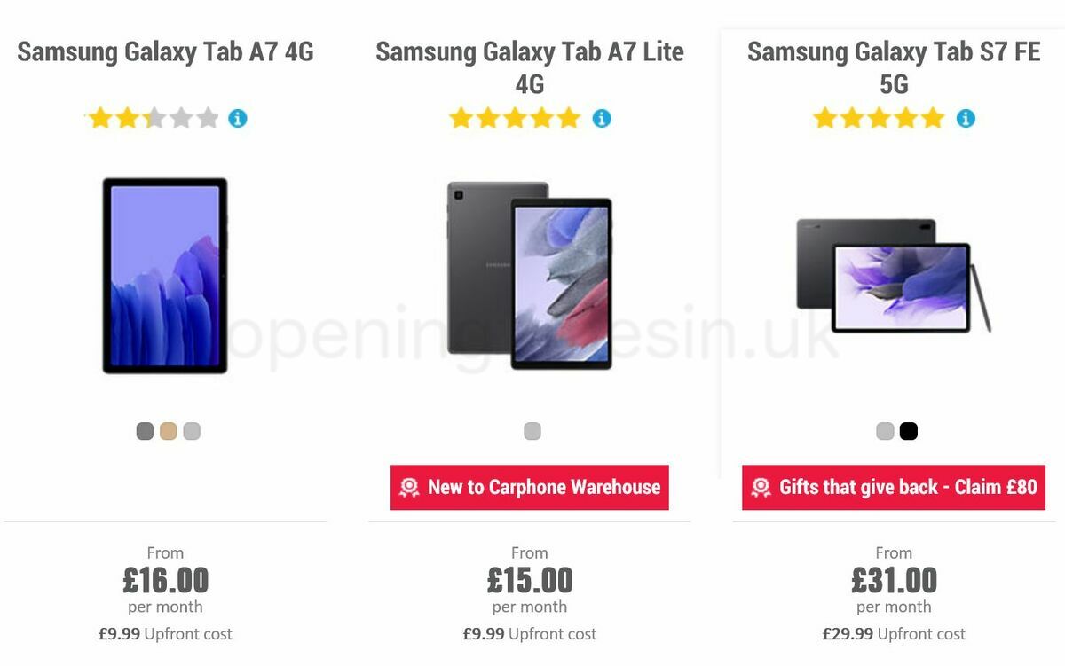 Carphone Warehouse Offers from 1 February