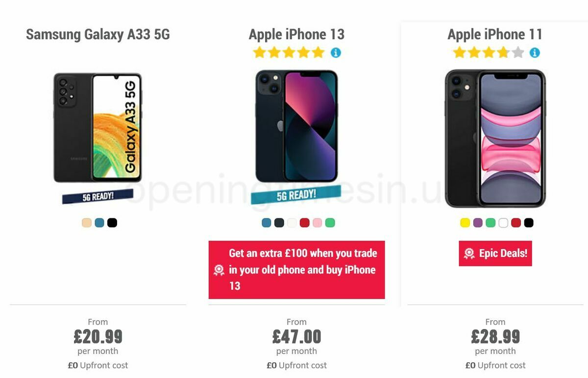 Carphone Warehouse Offers from 4 May
