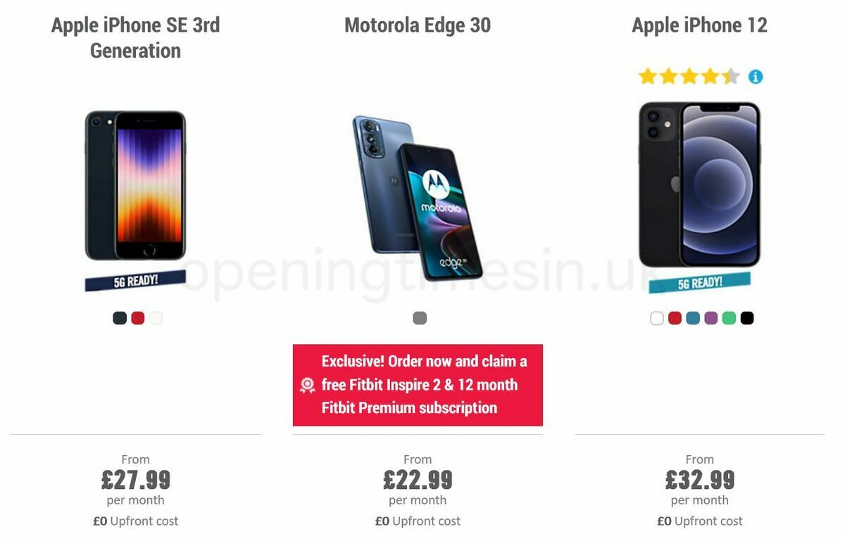 Carphone Warehouse Offers from 8 June