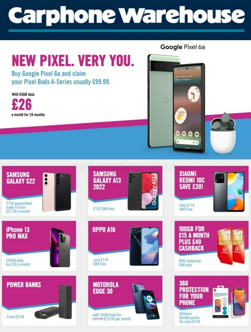 Carphone Warehouse Offers from 28 July