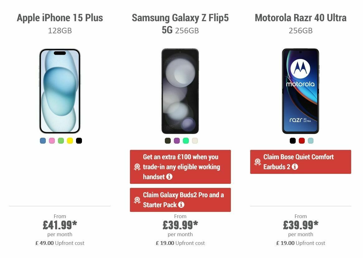 Carphone Warehouse Offers from 11 October