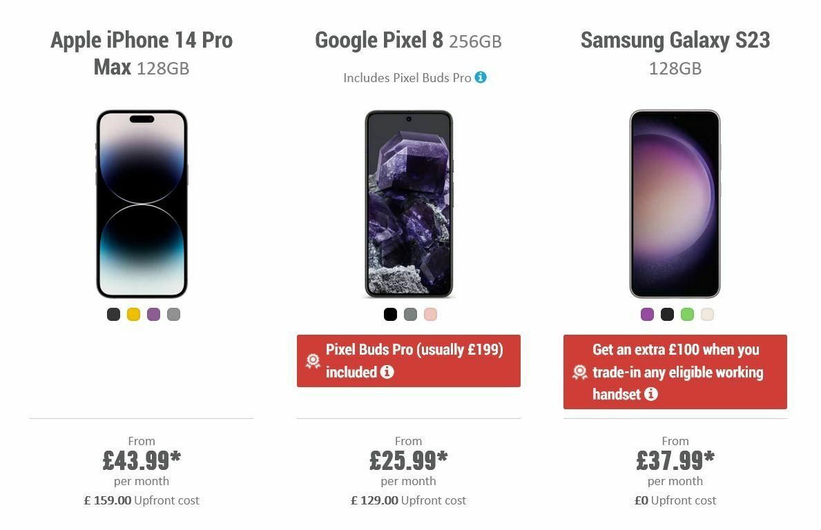 Carphone Warehouse Offers from 11 October