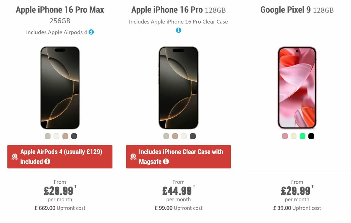 Carphone Warehouse Offers from 19 October