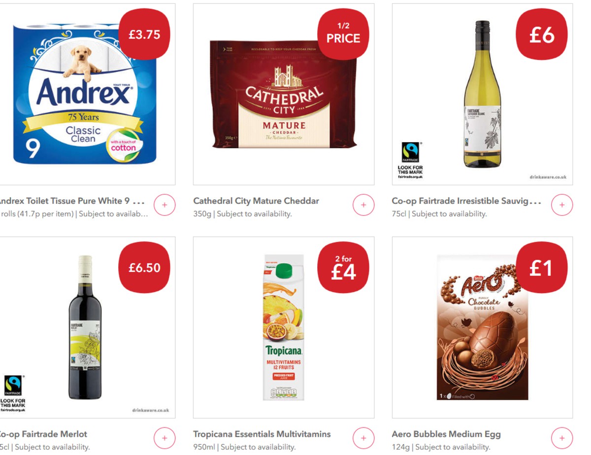 Co-op Food Offers from 9 March