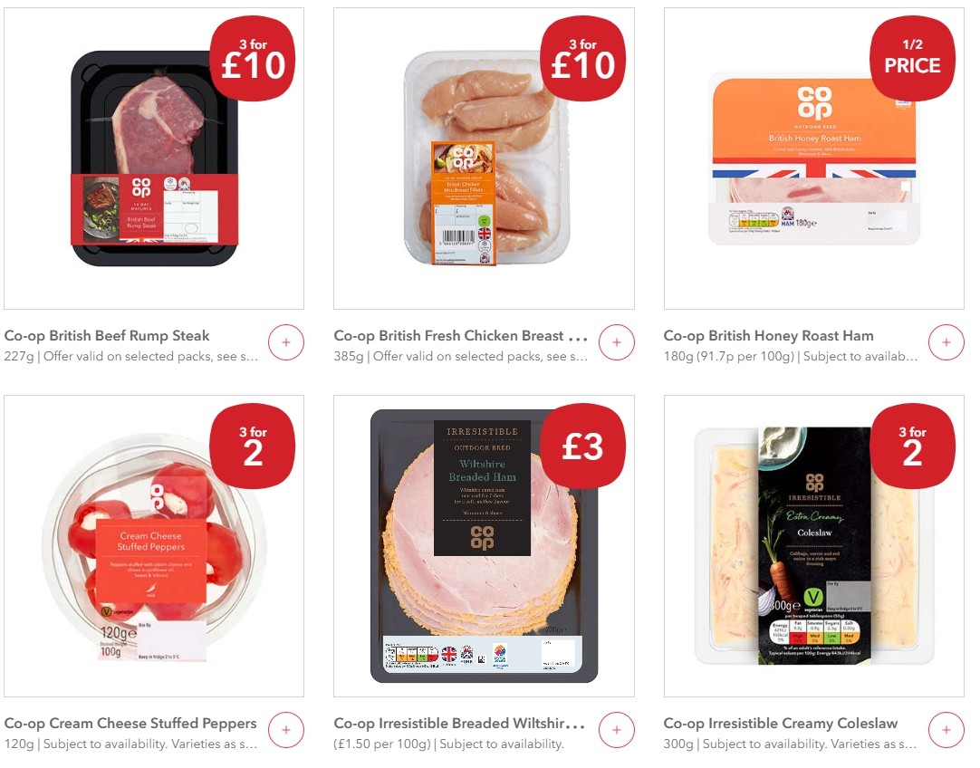Co-op Food Offers from 7 June