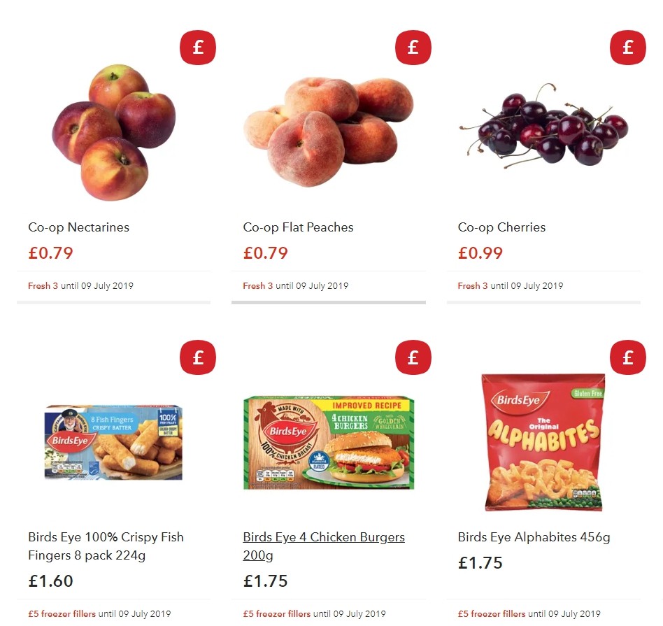 Co-op Food Offers from 6 July