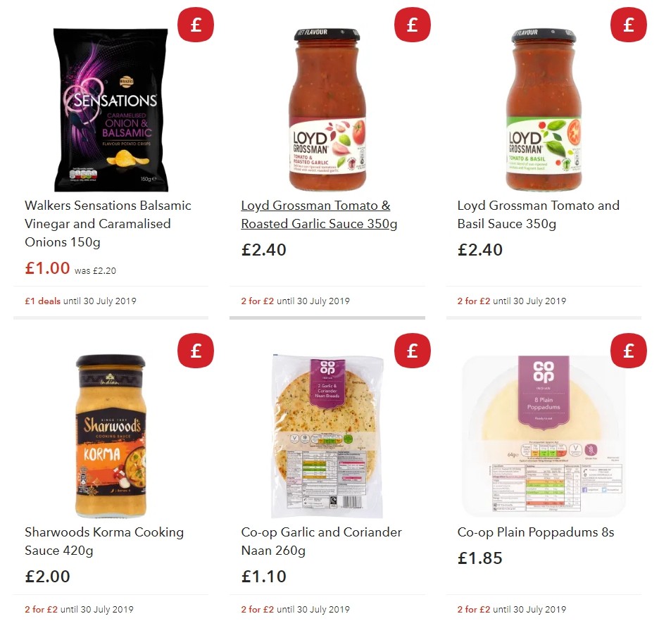 Co-op Food Offers from 6 July