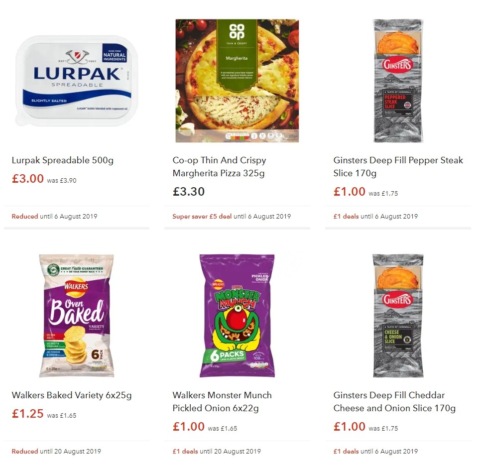 Co-op Food Offers from 3 August
