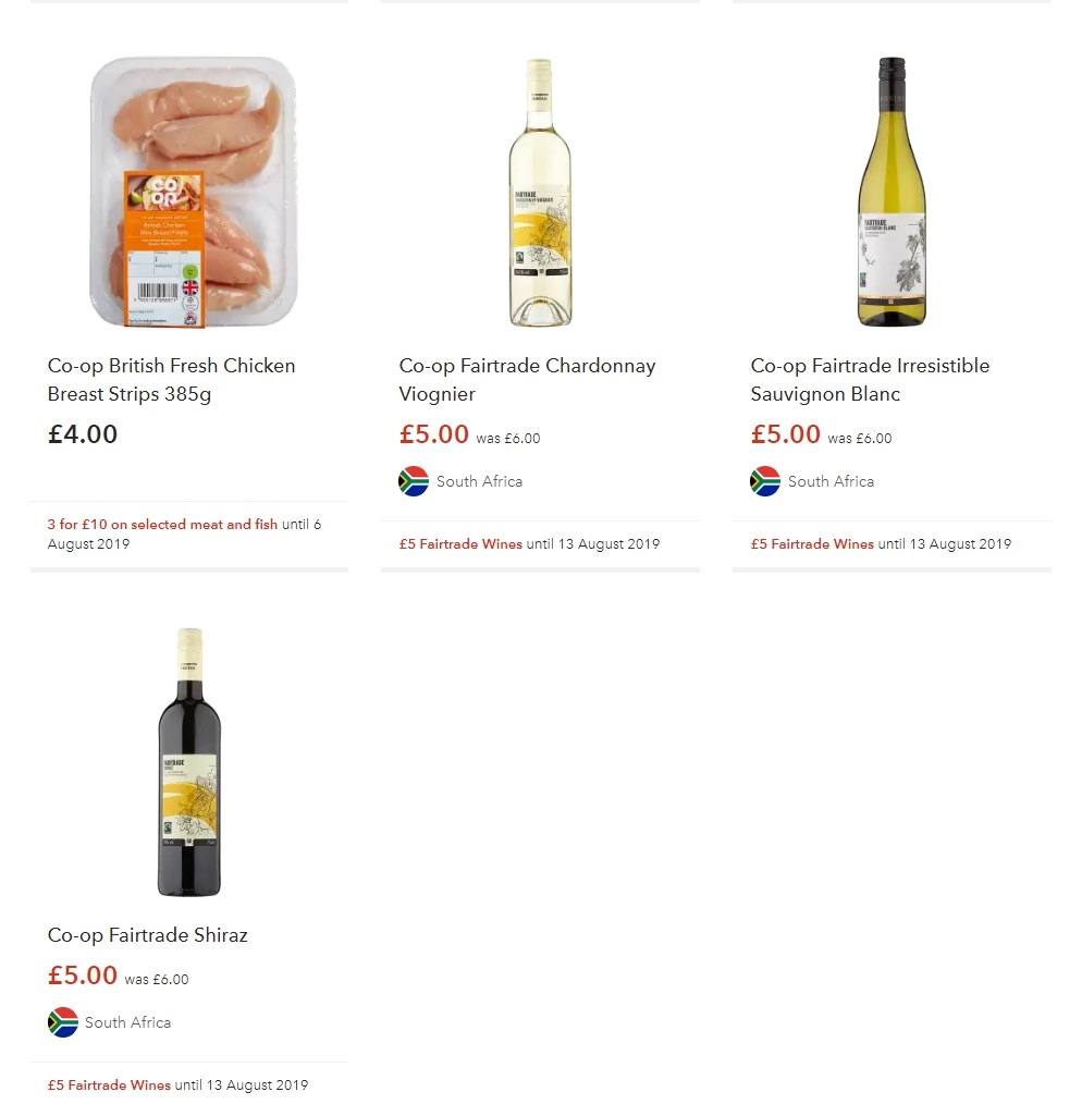 Co-op Food Offers from 3 August