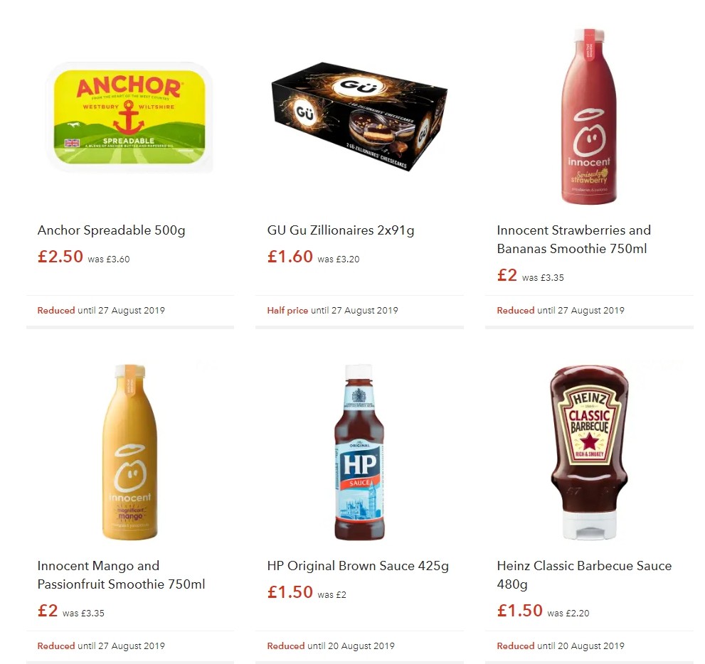 Co-op Food Offers from 16 August