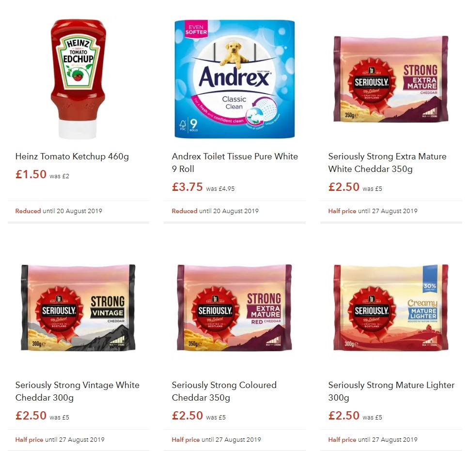 Co-op Food Offers from 16 August