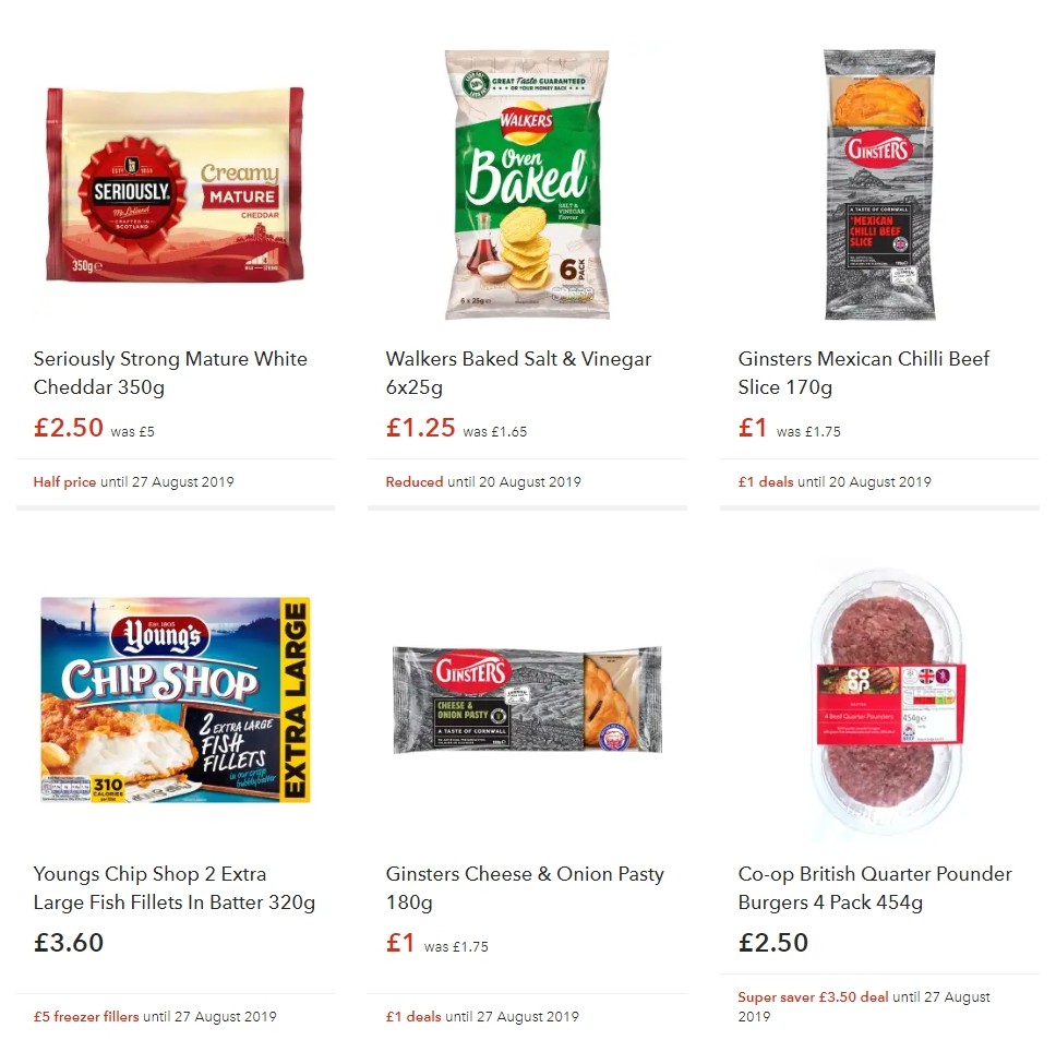 Co-op Food Offers from 16 August