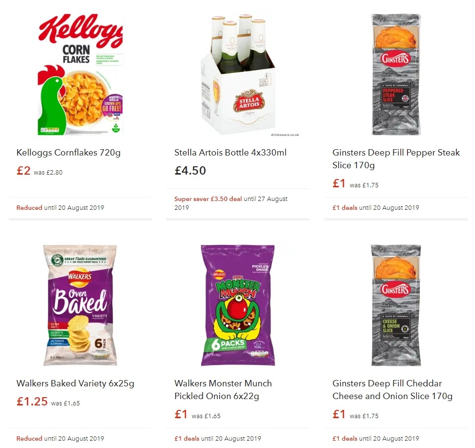 Co-op Food Offers from 16 August