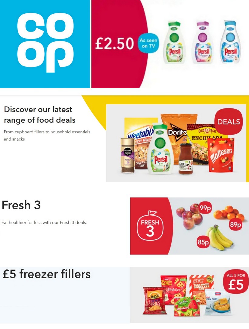 Co-op Food Offers from 31 August