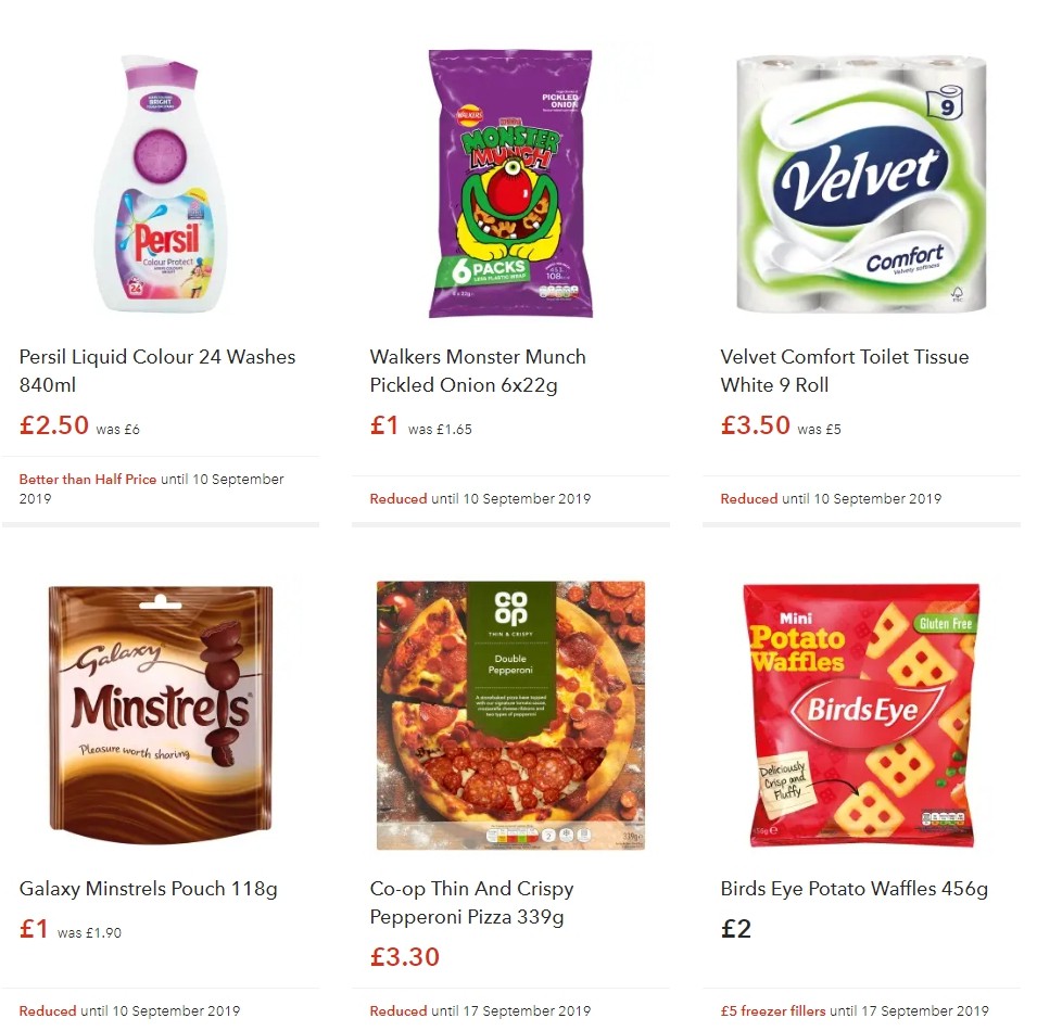 Co-op Food Offers from 31 August