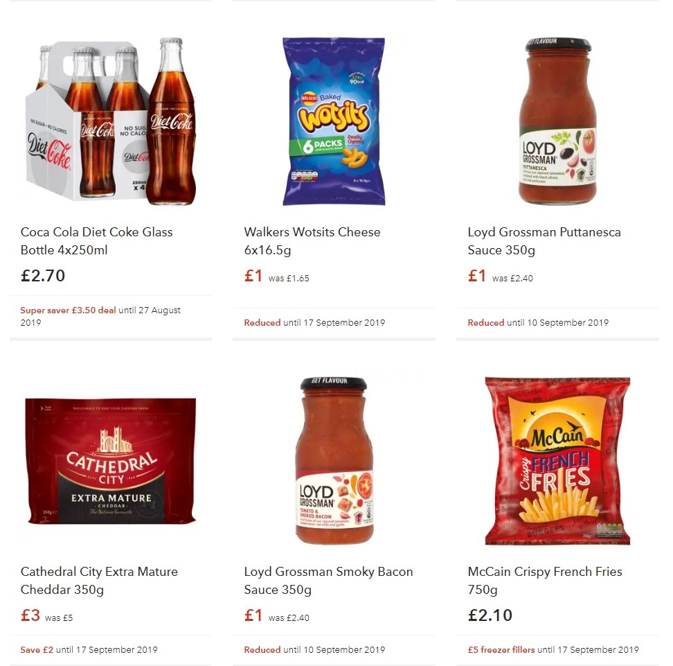 Co-op Food Offers from 31 August
