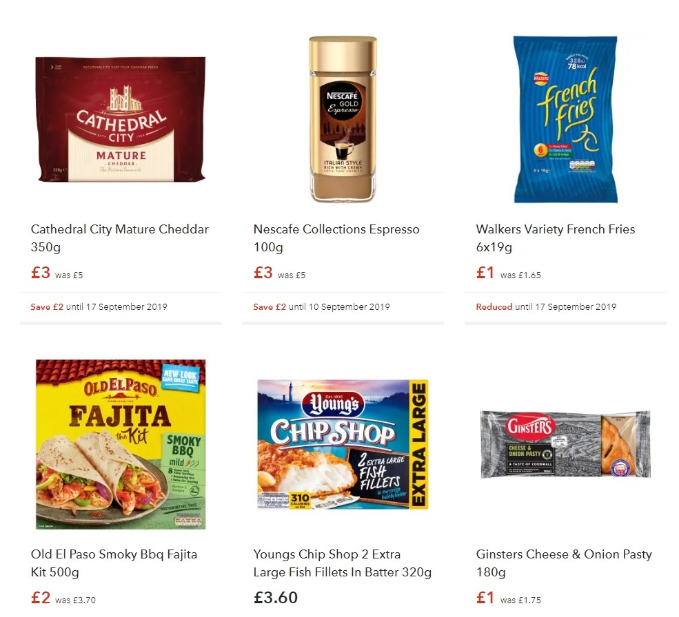 Co-op Food Offers from 31 August