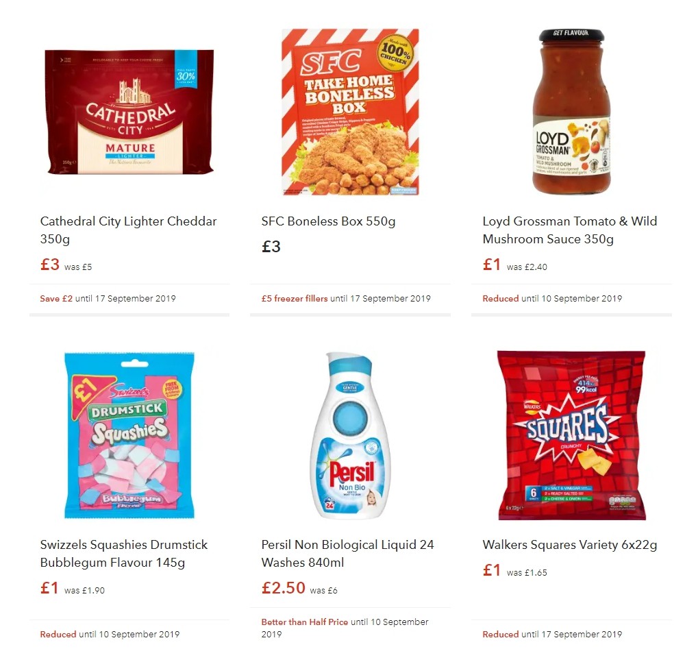 Co-op Food Offers from 31 August