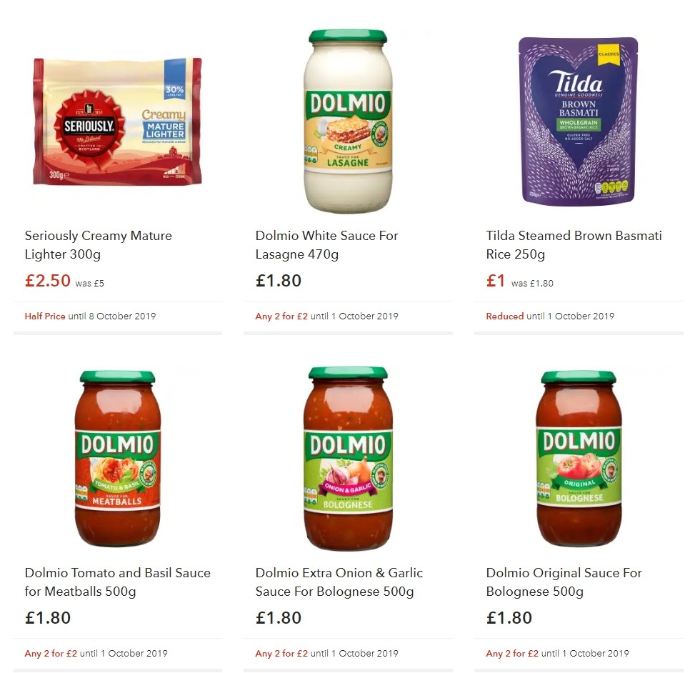 Co-op Food Offers from 20 September