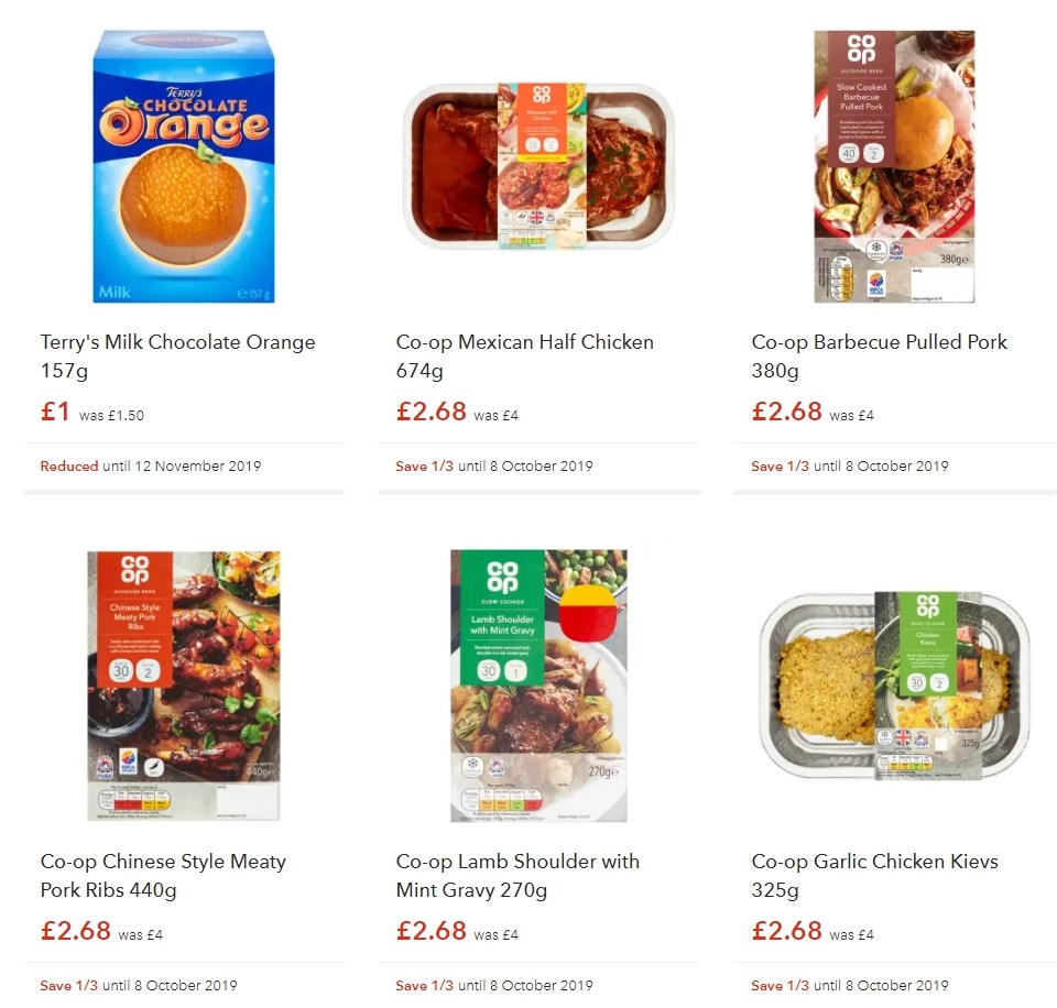 Co-op Food Offers from 20 September
