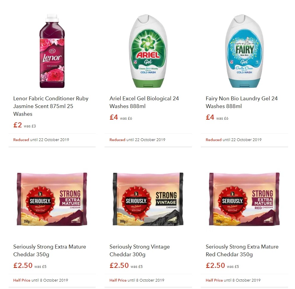 Co-op Food Offers from 5 October