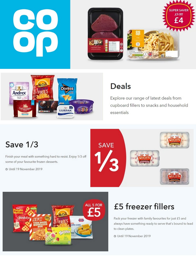 Co-op Food Offers from 2 November