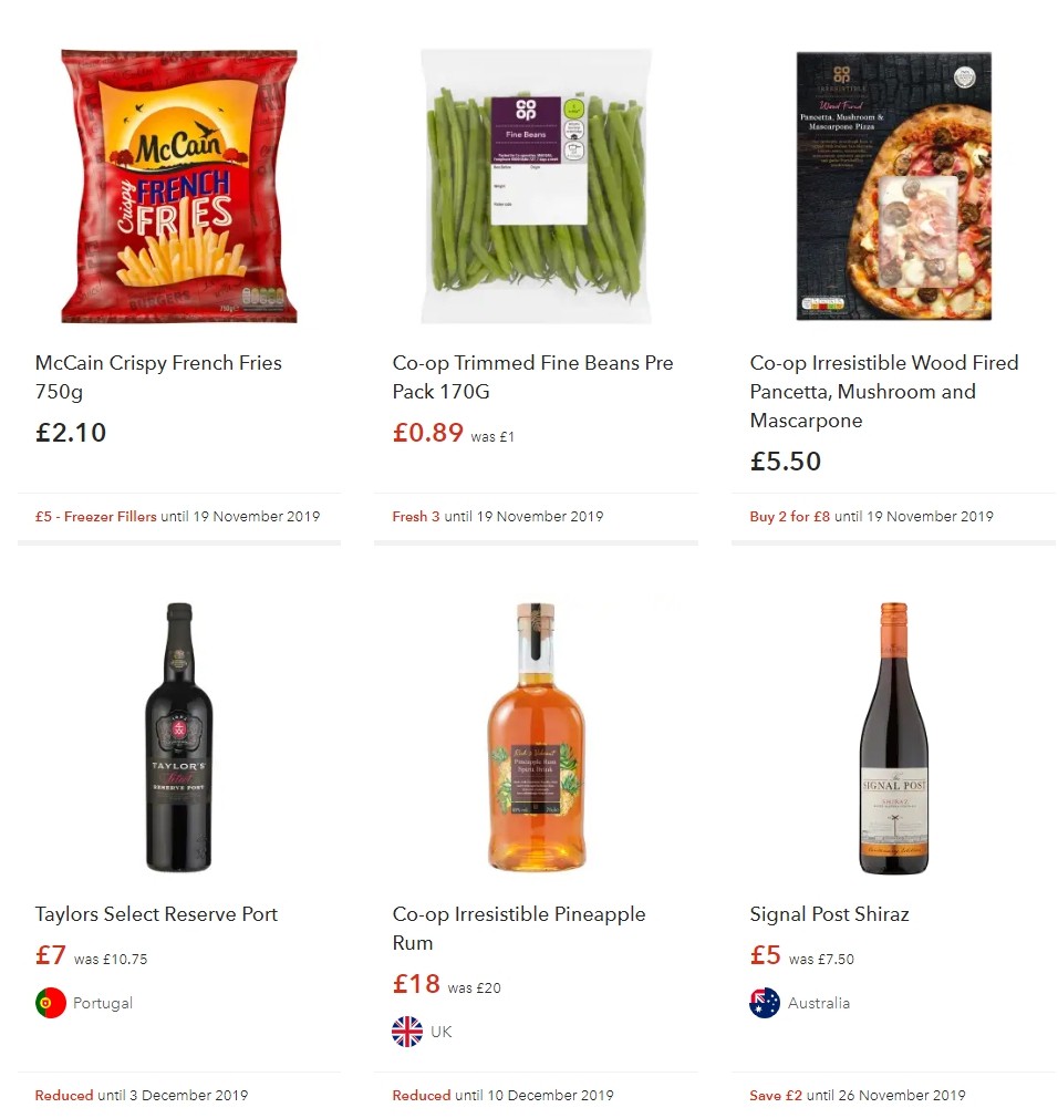 Co-op Food Offers from 16 November