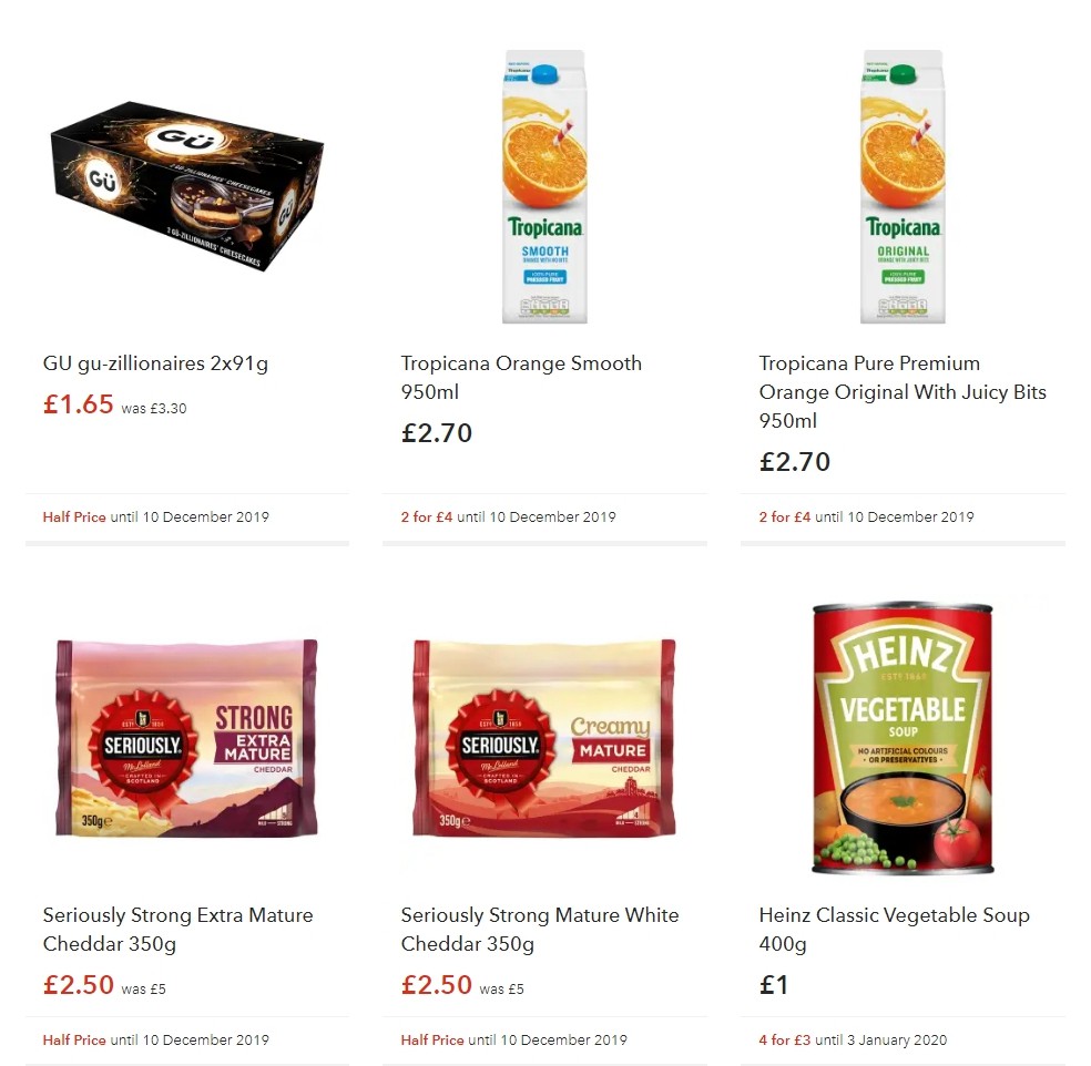 Co-op Food Offers from 30 November