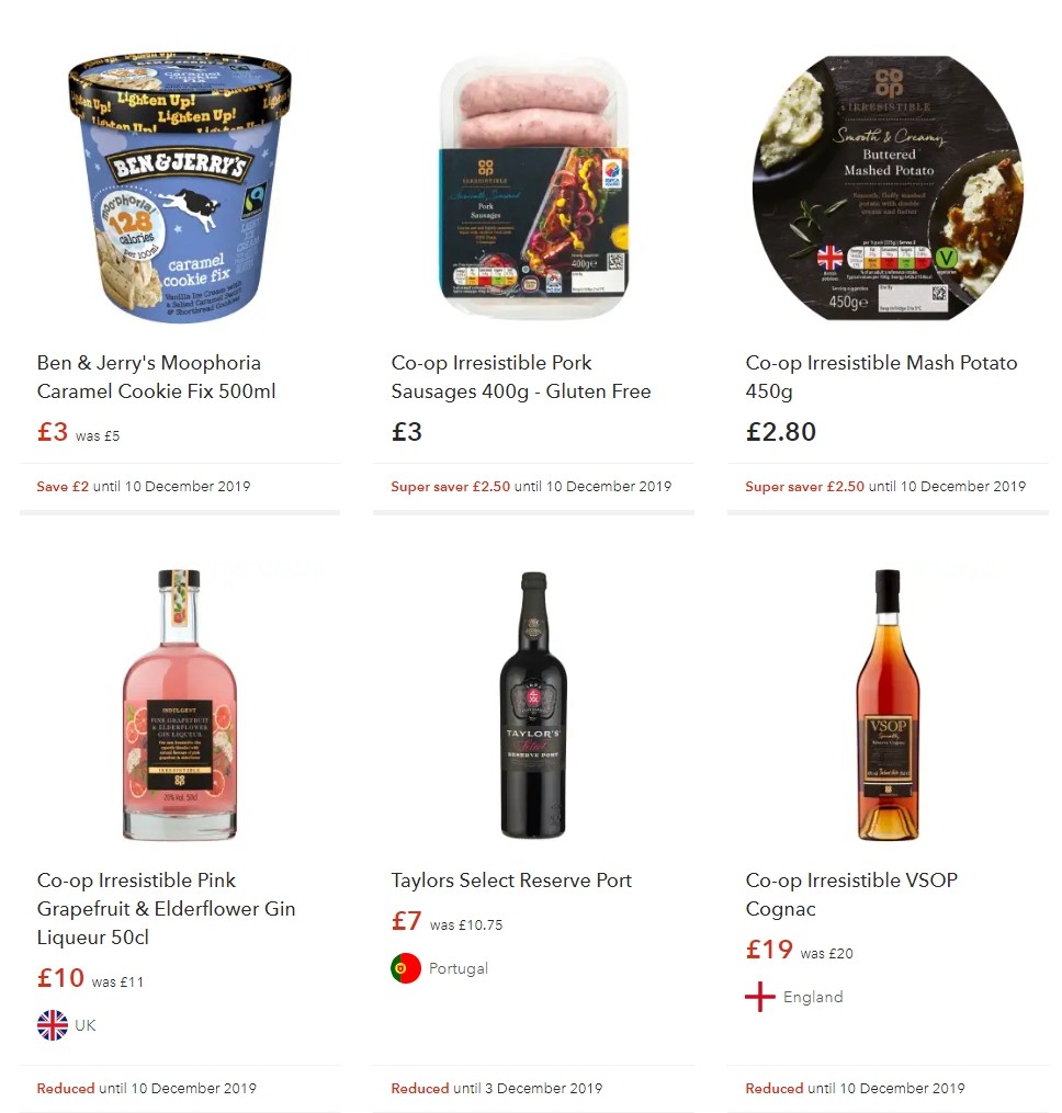 Co-op Food Offers from 30 November