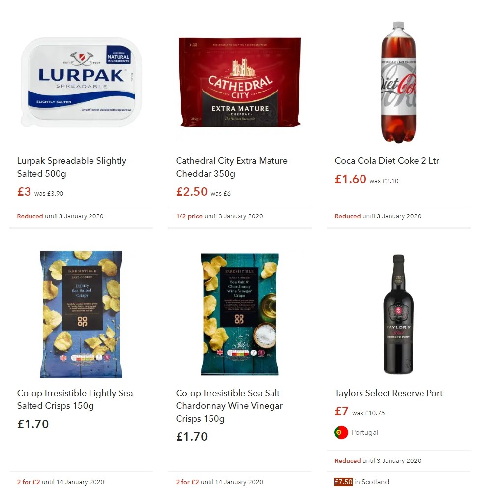 Co-op Food Offers from 14 December