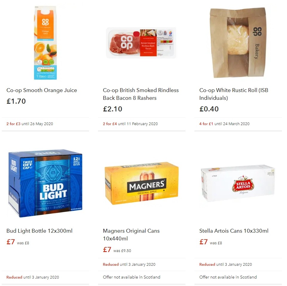 Co-op Food Offers from 14 December