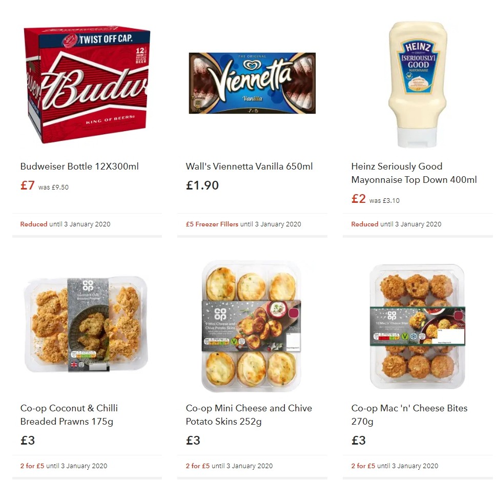 Co-op Food Offers from 14 December