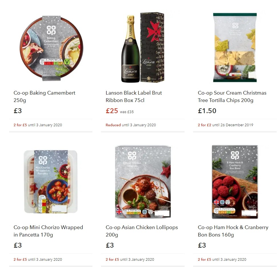 Co-op Food Offers from 14 December