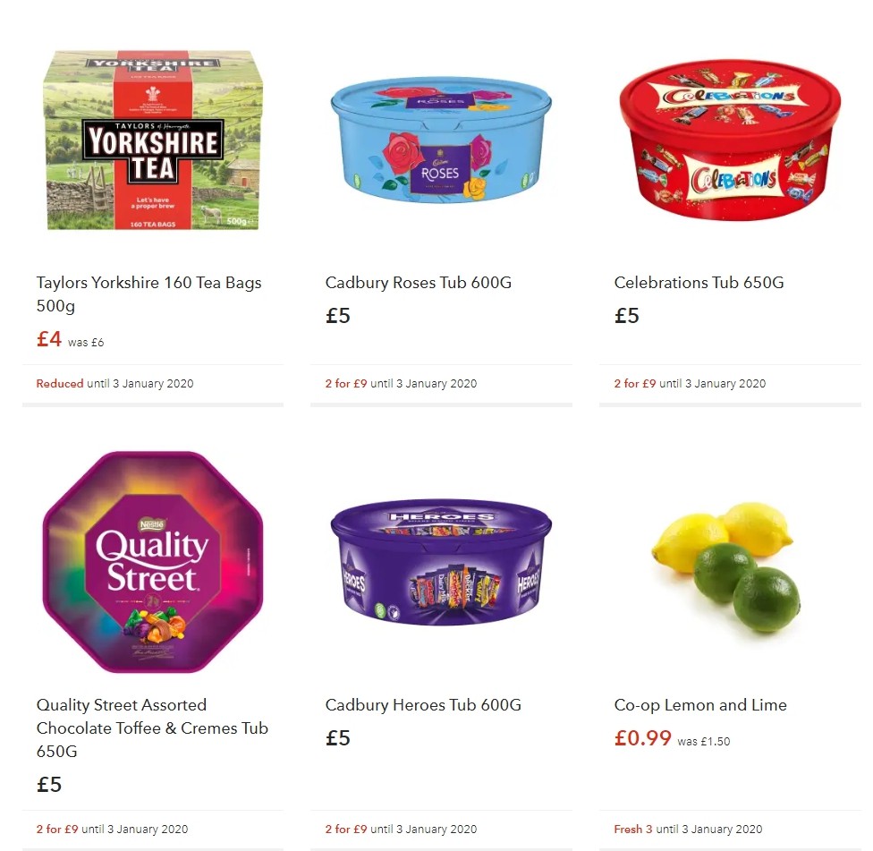 Co-op Food Offers from 14 December