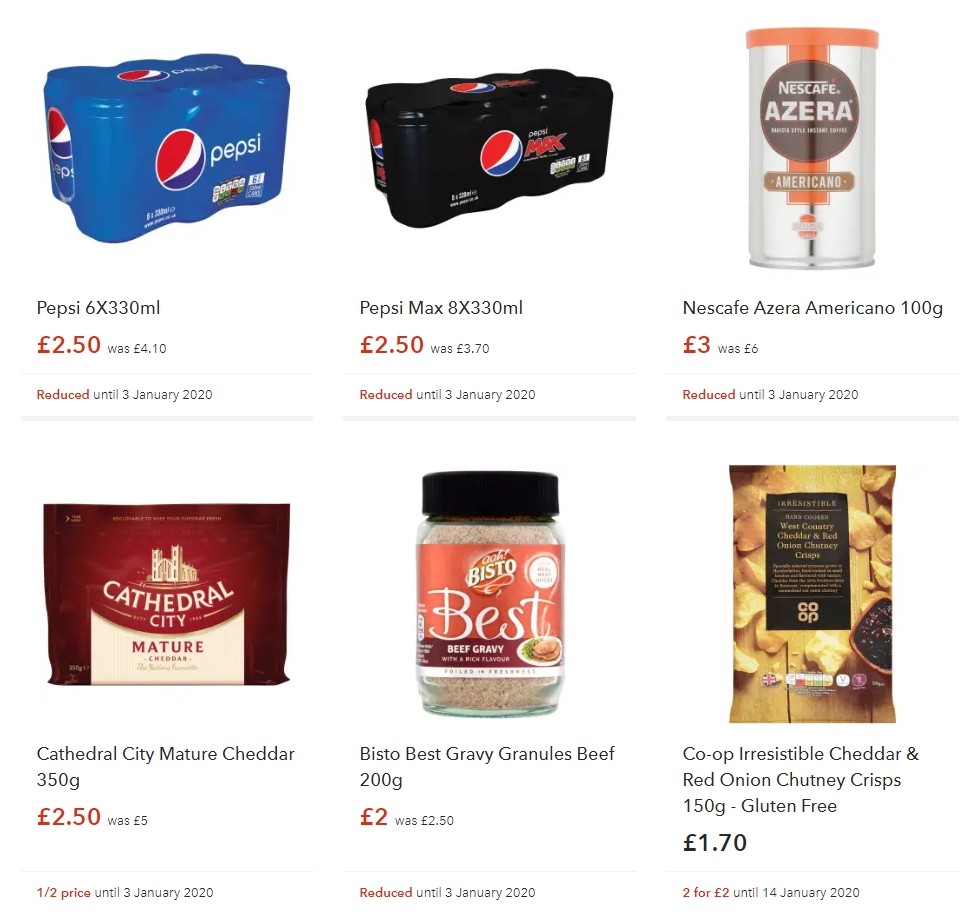 Co-op Food Offers from 14 December