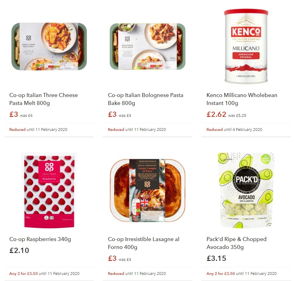 Co-op Food Offers from 25 January