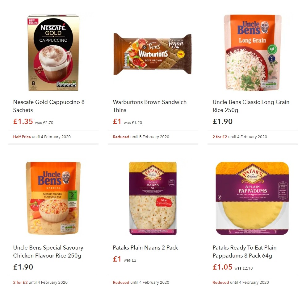Co-op Food Offers from 25 January
