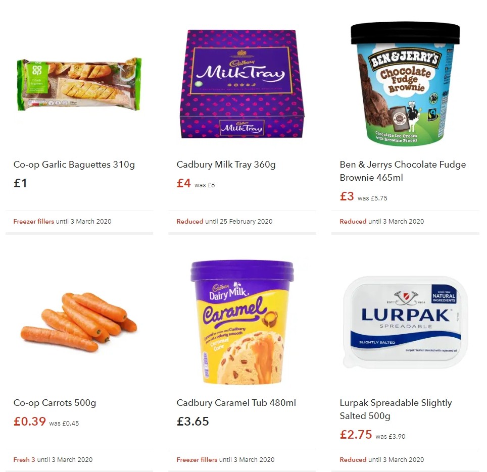 Co-op Food Offers from 15 February
