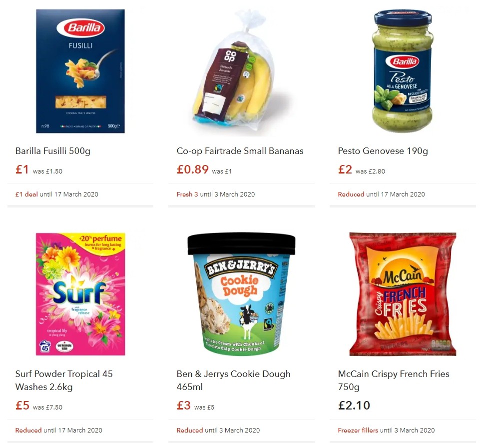 Co-op Food Offers from 29 February