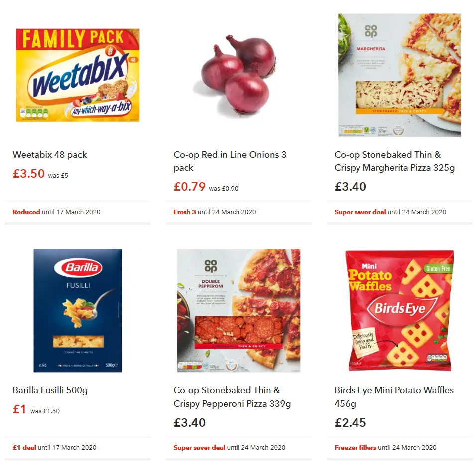 Co-op Food Offers from 14 March