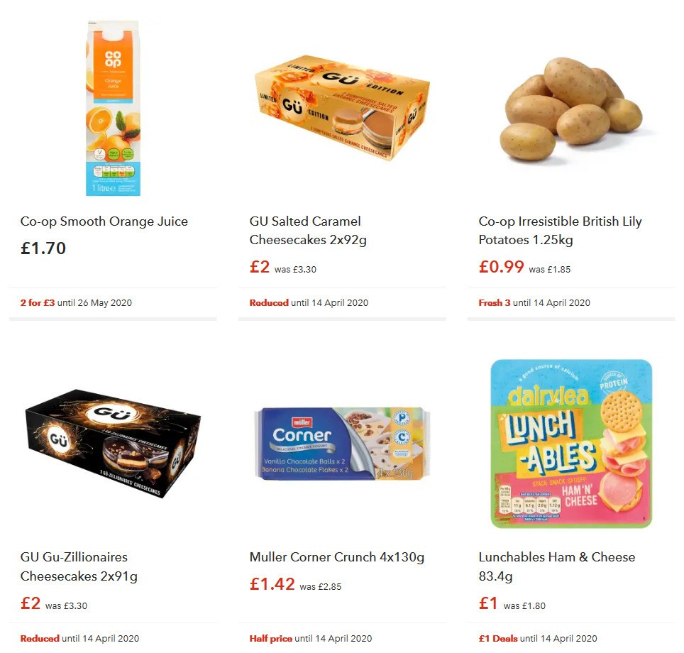 Co-op Food Offers from 28 March