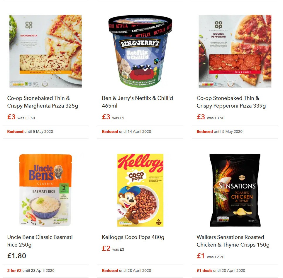 Co-op Food Offers from 16 April