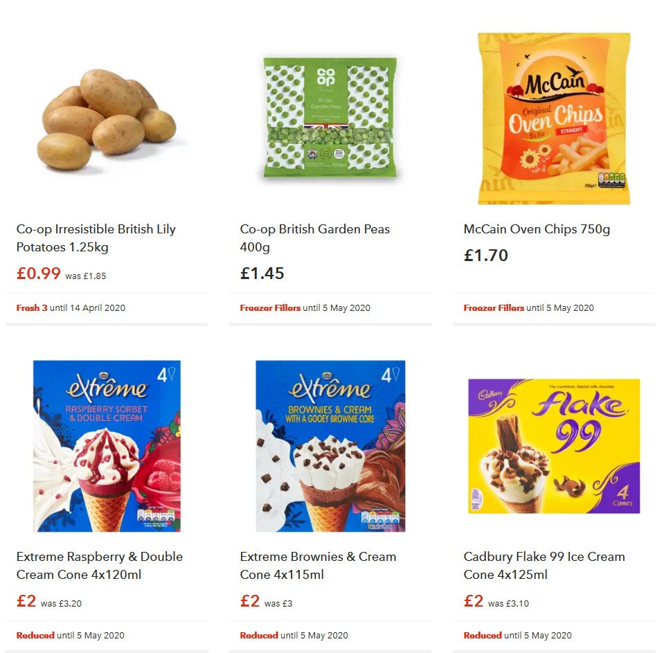 Co-op Food Offers from 16 April