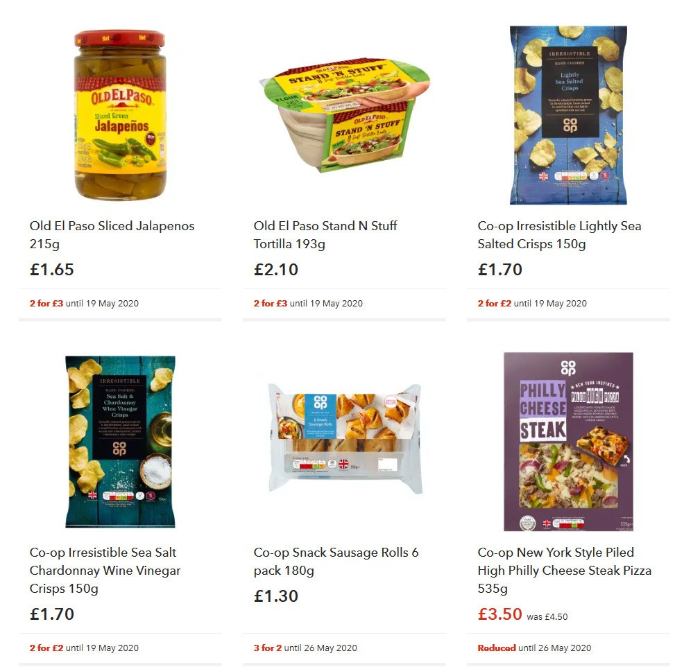 Co-op Food Offers from 8 May